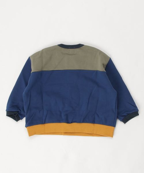 MoL（モル）の「ミリタリートレーナー（スウェット・キッズ・ネイビー/カーキ・100/110/120/90）」の3枚目の写真