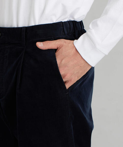 green label relaxing（グリーンレーベルリラクシング）の「CM CI コーデュロイ 1プリーツ ユーティリティーパンツ テーパード＜機能性 / ストレッチ＞（その他パンツ・メンズ・ブラック/ネイビー/その他1/ダークブラウン・SMALL/X-LARGE/LARGE/MEDIUM）」の19枚目の写真
