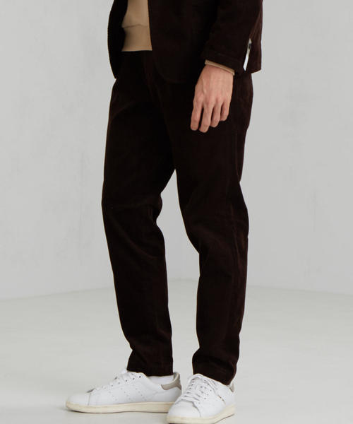 green label relaxing（グリーンレーベルリラクシング）の「CM CI コーデュロイ 1プリーツ ユーティリティーパンツ テーパード＜機能性 / ストレッチ＞（その他パンツ・メンズ・ブラック/ネイビー/その他1/ダークブラウン・SMALL/X-LARGE/LARGE/MEDIUM）」の8枚目の写真