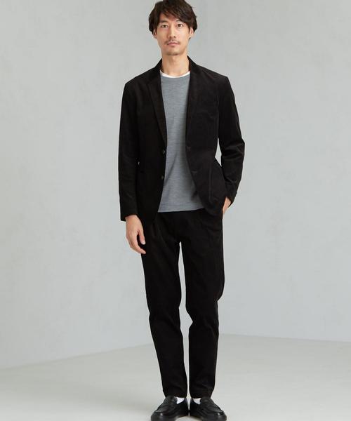 green label relaxing（グリーンレーベルリラクシング）の「CM CI コーデュロイ 1プリーツ ユーティリティーパンツ テーパード＜機能性 / ストレッチ＞（その他パンツ・メンズ・ブラック/ネイビー/その他1/ダークブラウン・SMALL/X-LARGE/LARGE/MEDIUM）」の6枚目の写真