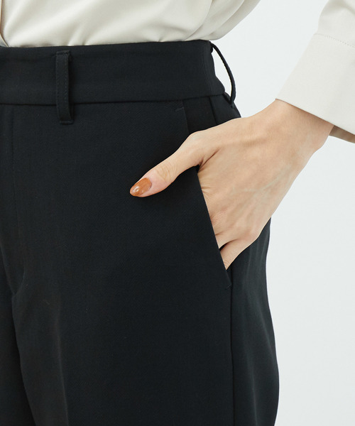 ROPE' PICNIC（ロペピクニック）の「ダブルクロスセミフレアパンツ（その他パンツ・レディース・ブラック/キャメル/グレー系その他・40/38/36）」の8枚目の写真