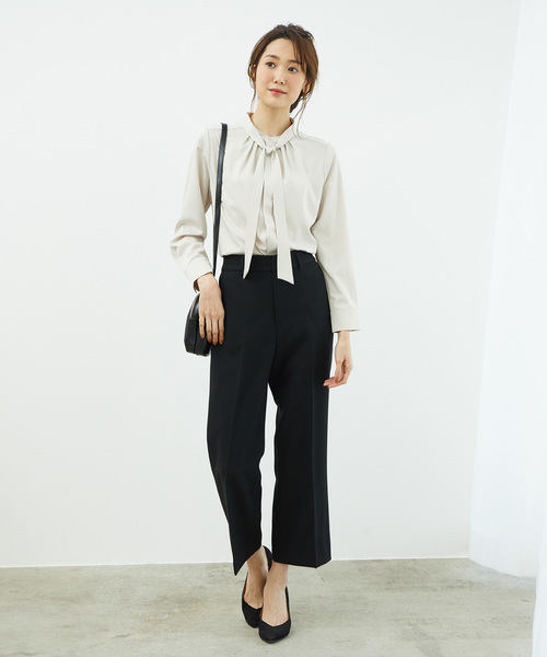 ROPE' PICNIC（ロペピクニック）の「ダブルクロスセミフレアパンツ（その他パンツ・レディース・ブラック/キャメル/グレー系その他・40/38/36）」の14枚目の写真