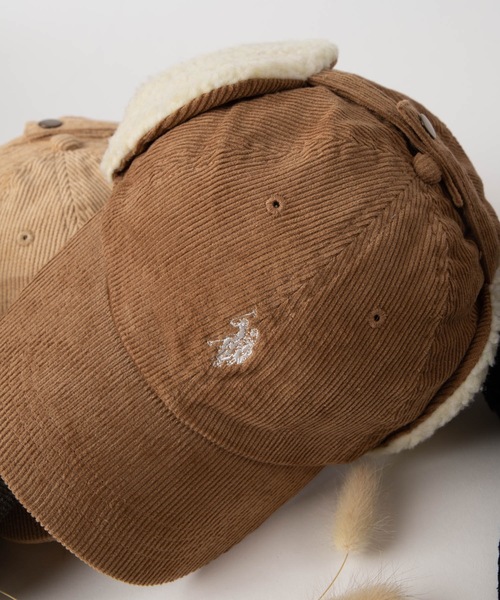 U.S. POLO ASSN.（ユーエスポロアッスン）の「∴WEGO/U.S. POLO ASSN.別注ドックイヤーキャップ（キャップ・レディース・ブラウン/ベージュ/ブラック/カーキ・FREE）」の6枚目の写真