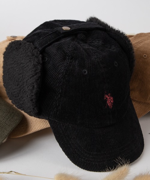 U.S. POLO ASSN.（ユーエスポロアッスン）の「∴WEGO/U.S. POLO ASSN.別注ドックイヤーキャップ（キャップ・レディース・ブラウン/ベージュ/ブラック/カーキ・FREE）」の9枚目の写真