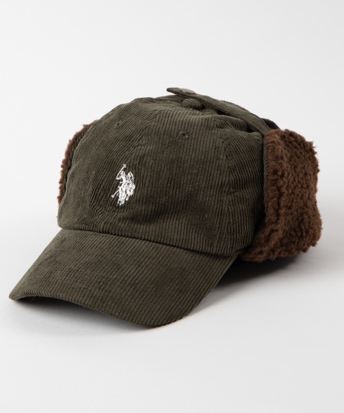 U.S. POLO ASSN.（ユーエスポロアッスン）の「∴WEGO/U.S. POLO ASSN.別注ドックイヤーキャップ（キャップ・レディース・ブラウン/ベージュ/ブラック/カーキ・FREE）」の12枚目の写真