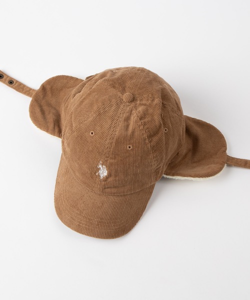 U.S. POLO ASSN.（ユーエスポロアッスン）の「∴WEGO/U.S. POLO ASSN.別注ドックイヤーキャップ（キャップ・レディース・ブラウン/ベージュ/ブラック/カーキ・FREE）」の17枚目の写真