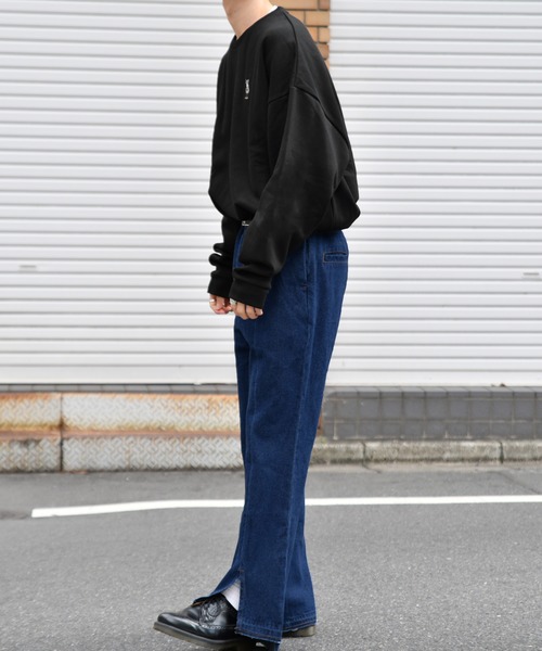 kutir(クティール)の「ブルドック刺繍裏起毛スウェット(Tシャツ/カットソー・メンズ・ブラック/ライトブルー/オフホワイト・LARGE/MEDIUM)」の5枚目の写真