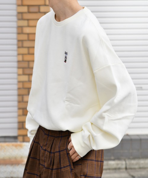 kutir(クティール)の「ブルドック刺繍裏起毛スウェット(Tシャツ/カットソー・メンズ・ブラック/ライトブルー/オフホワイト・LARGE/MEDIUM)」の13枚目の写真