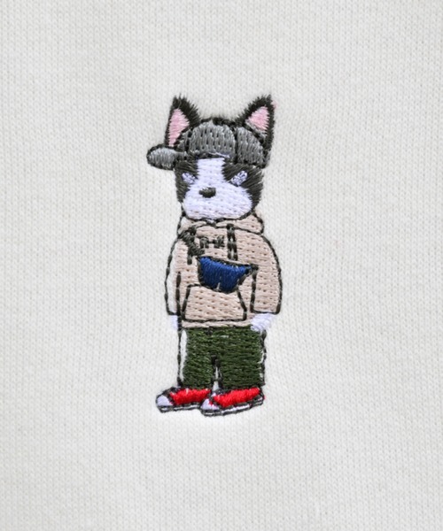 kutir(クティール)の「ブルドック刺繍裏起毛スウェット(Tシャツ/カットソー・メンズ・ブラック/ライトブルー/オフホワイト・LARGE/MEDIUM)」の15枚目の写真