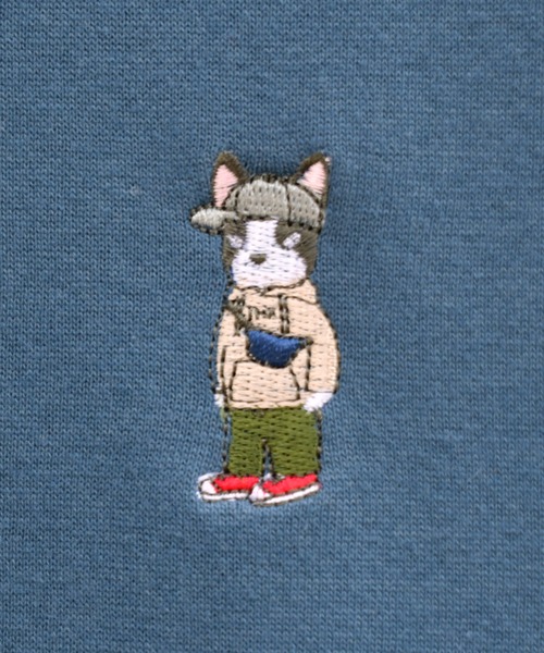 kutir(クティール)の「ブルドック刺繍裏起毛スウェット(Tシャツ/カットソー・メンズ・ブラック/ライトブルー/オフホワイト・LARGE/MEDIUM)」の21枚目の写真