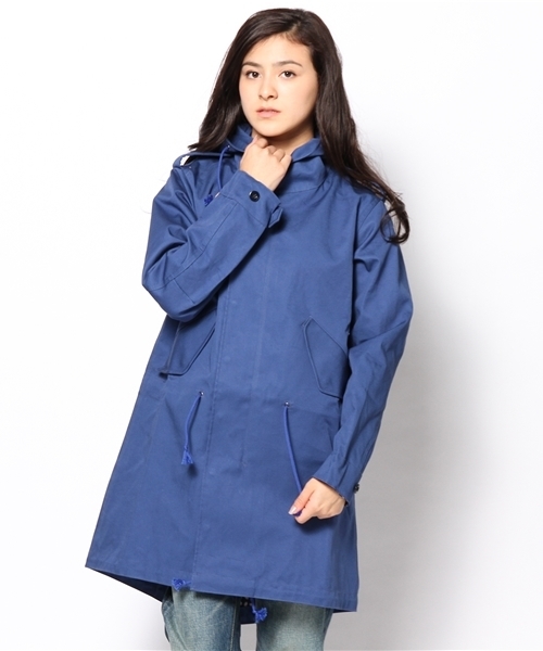 BEAMS BOY（ビームスボーイ）の「BEAMS BOY / ボンディング モッズコート（モッズコート・レディース・ベージュ/ブルー・ONE SIZE）」の17枚目の写真