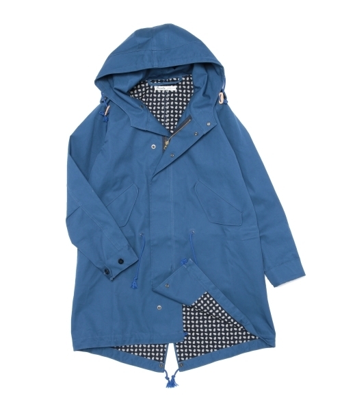 BEAMS BOY（ビームスボーイ）の「BEAMS BOY / ボンディング モッズコート（モッズコート・レディース・ベージュ/ブルー・ONE SIZE）」の21枚目の写真