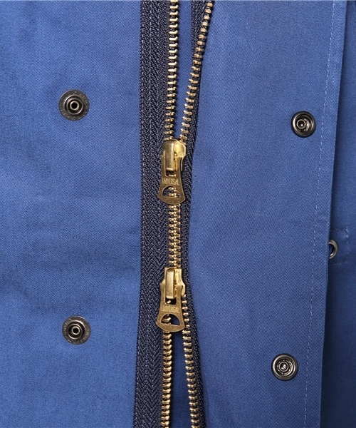 BEAMS BOY（ビームスボーイ）の「BEAMS BOY / ボンディング モッズコート（モッズコート・レディース・ベージュ/ブルー・ONE SIZE）」の11枚目の写真