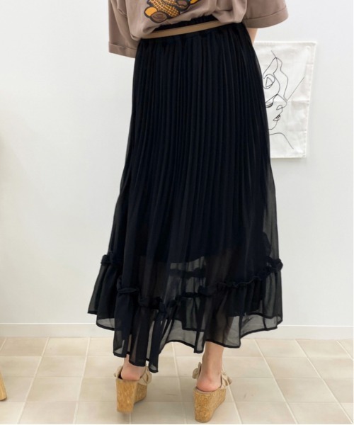 apres jour(アプレジュール)の「アシメプリーツスカート【ZOZOTOWN限定アイテム】(スカート・レディース・ベージュ/ダークブラウン/ブラック・フリー)」の6枚目の写真