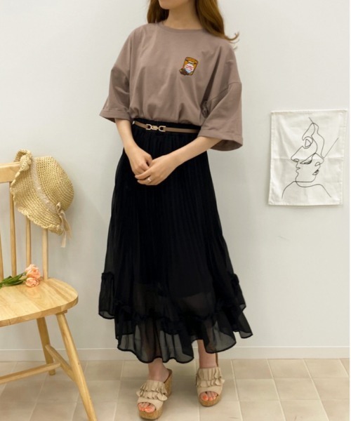 apres jour(アプレジュール)の「アシメプリーツスカート【ZOZOTOWN限定アイテム】(スカート・レディース・ベージュ/ダークブラウン/ブラック・フリー)」の7枚目の写真