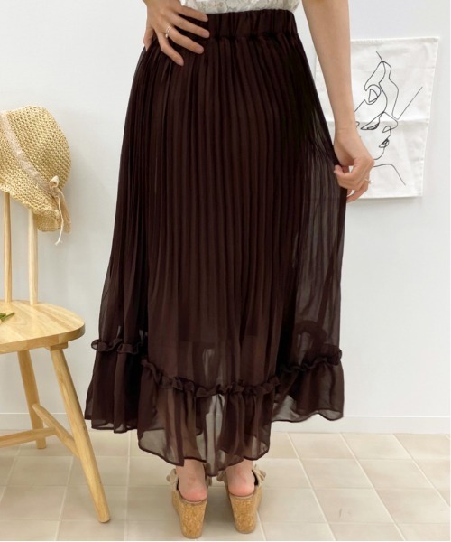 apres jour(アプレジュール)の「アシメプリーツスカート【ZOZOTOWN限定アイテム】(スカート・レディース・ベージュ/ダークブラウン/ブラック・フリー)」の9枚目の写真