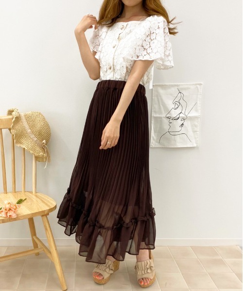 apres jour(アプレジュール)の「アシメプリーツスカート【ZOZOTOWN限定アイテム】(スカート・レディース・ベージュ/ダークブラウン/ブラック・フリー)」の10枚目の写真