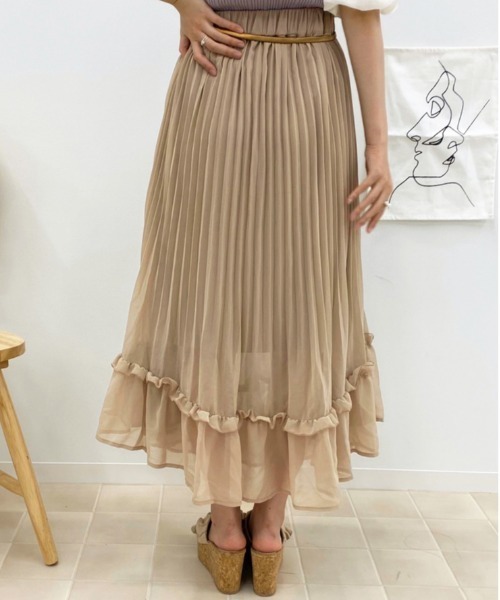 apres jour(アプレジュール)の「アシメプリーツスカート【ZOZOTOWN限定アイテム】(スカート・レディース・ベージュ/ダークブラウン/ブラック・フリー)」の13枚目の写真