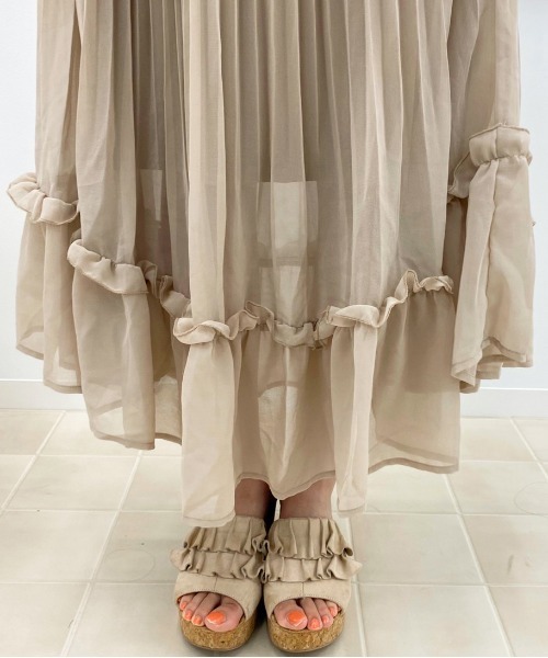 apres jour(アプレジュール)の「アシメプリーツスカート【ZOZOTOWN限定アイテム】(スカート・レディース・ベージュ/ダークブラウン/ブラック・フリー)」の16枚目の写真