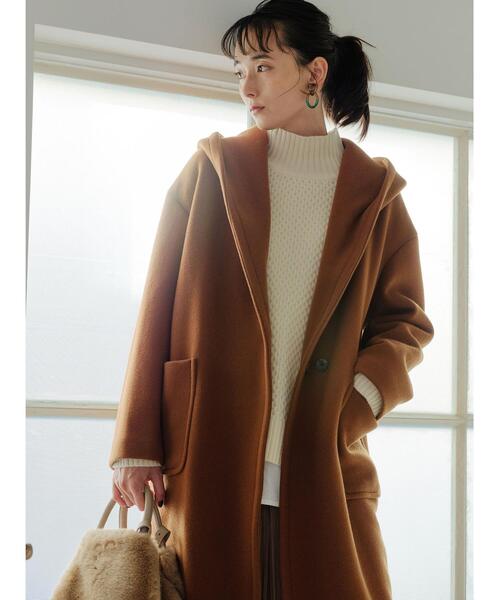 green label relaxing（グリーンレーベルリラクシング）の「[ ハミルトン ] HAMILTON SC アラン ハイネック プルオーバー ニット（ニット/セーター・レディース・オフホワイト/ベージュ/オレンジ系その他/ライム/コバルトブルー/ネイビー/ライラック・FREE）」の12枚目の写真