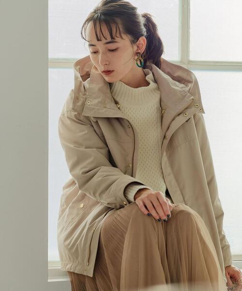 green label relaxing（グリーンレーベルリラクシング）の「[ ハミルトン ] HAMILTON SC アラン ハイネック プルオーバー ニット（ニット/セーター・レディース・オフホワイト/ベージュ/オレンジ系その他/ライム/コバルトブルー/ネイビー/ライラック・FREE）」の13枚目の写真