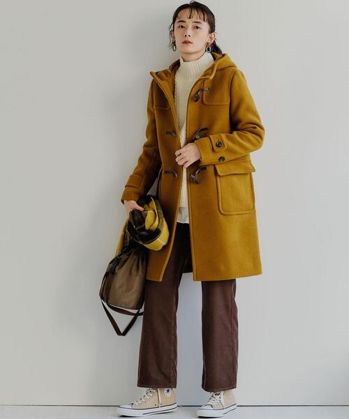 green label relaxing（グリーンレーベルリラクシング）の「[ ハミルトン ] HAMILTON SC アラン ハイネック プルオーバー ニット（ニット/セーター・レディース・ライム/オフホワイト/オレンジ系その他/コバルトブルー/ベージュ/ネイビー/ライラック・FREE）」の20枚目の写真