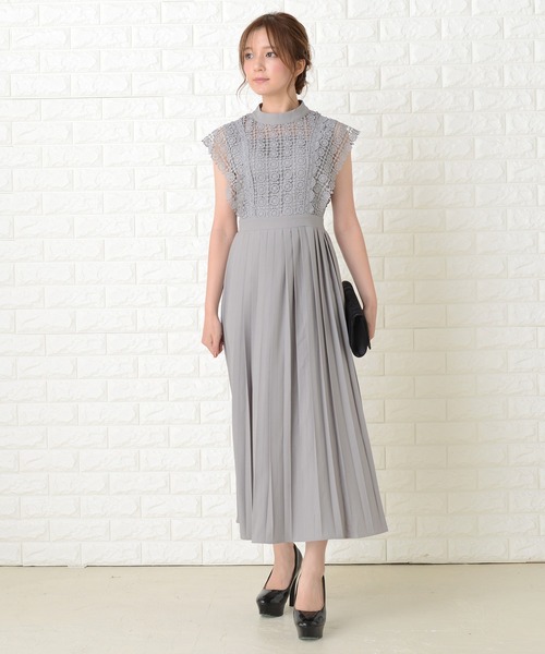 セール ハイネックレースデザインワンピースドレス ドレス Lace Ladies レースレディース のファッション通販 Zozotown