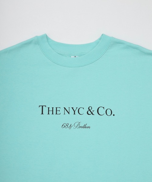 68&brothers(シックスティエイトアンドブラザーズ)の「68&BROTHERS シックスティーエイトアンドブラザーズ / "THE NYC&Co." 8.5oz Crew(スウェット・メンズ・ブラック/アクア/ホワイト・LARGE/SMALL/MEDIUM/X-LARGE/XX-LARGE)」の4枚目の写真