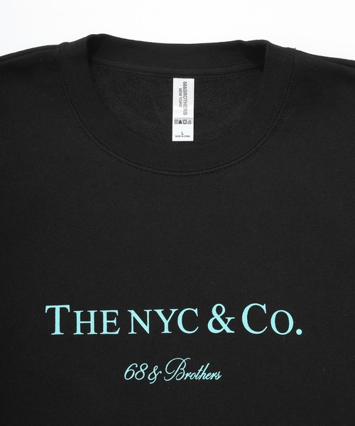 68&brothers(シックスティエイトアンドブラザーズ)の「68&BROTHERS シックスティーエイトアンドブラザーズ / "THE NYC&Co." 8.5oz Crew(スウェット・メンズ・ブラック/アクア/ホワイト・LARGE/SMALL/MEDIUM/X-LARGE/XX-LARGE)」の10枚目の写真