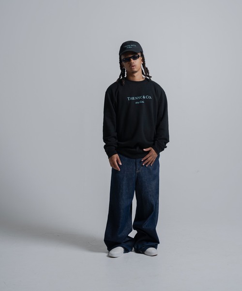 68&brothers(シックスティエイトアンドブラザーズ)の「68&BROTHERS シックスティーエイトアンドブラザーズ / "THE NYC&Co." 8.5oz Crew(スウェット・メンズ・ブラック/アクア/ホワイト・LARGE/SMALL/MEDIUM/X-LARGE/XX-LARGE)」の7枚目の写真