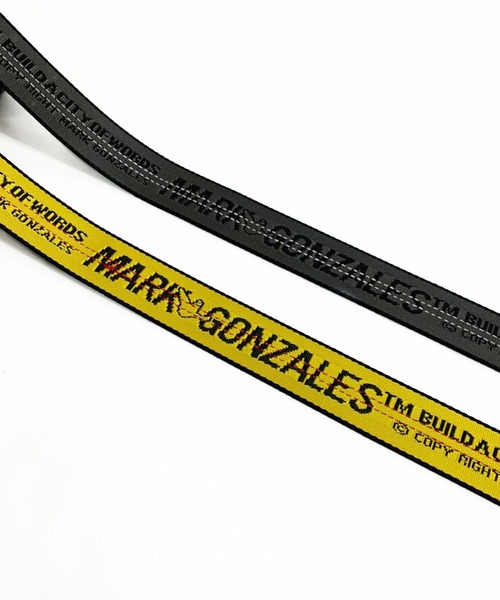 Mark Gonzales（マーク・ゴンザレス）の「MARK GONZALES ART WORK/マークゴンザレス【web限定】　ジャガードガチャベルト（ベルト・メンズ・ブラック/イエロー/グレー系その他・FREE）」の6枚目の写真