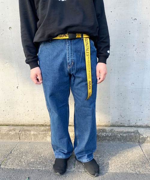 Mark Gonzales（マーク・ゴンザレス）の「MARK GONZALES ART WORK/マークゴンザレス【web限定】　ジャガードガチャベルト（ベルト・メンズ・ブラック/イエロー/グレー系その他・FREE）」の4枚目の写真