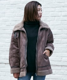 BARAK | 【ZOZOTOWN限定】フェイクムートンフライトジャケット(その他アウター)