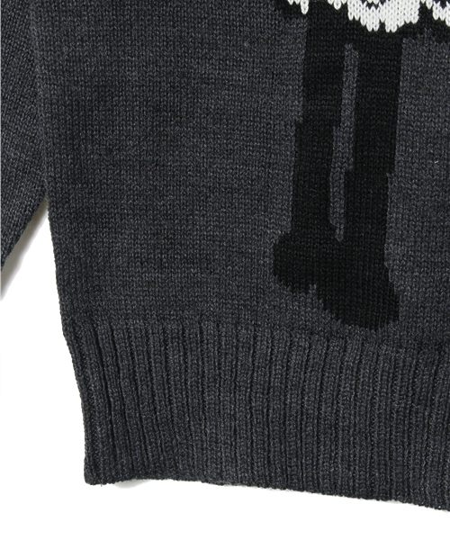 CIAOPANIC TYPY（チャオパニックティピー）の「【羊のショーン×CIAOPANIC TYPY】KIDS ショーンジャガードニット（ニット/セーター・キッズ・ホワイト/ブラック・105/125/95/115）」の6枚目の写真