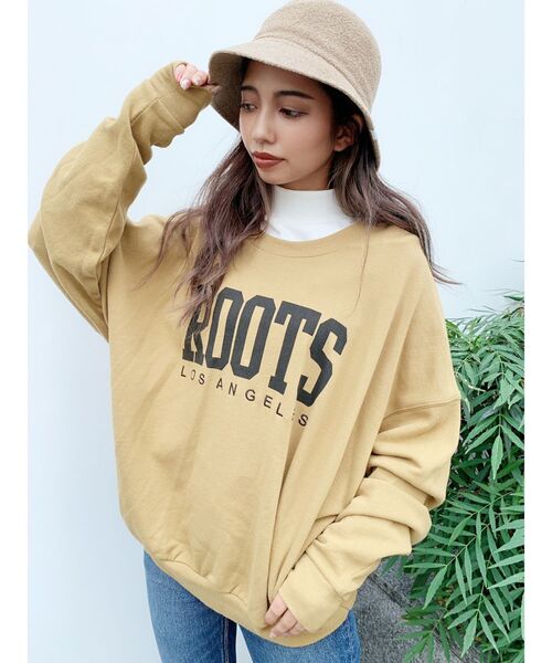 GYDA(ジェイダ)の「ROOTS LA PO(スウェット・レディース・ライトグレー/ベージュ/オフホワイト/マスタード・FREE)」の8枚目の写真