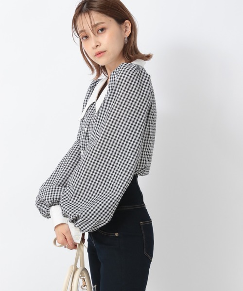 Heather（ヘザー）の「ハイショクギンガムチェックシャツ_934239