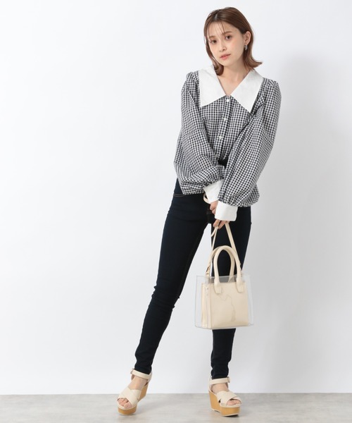 Heather（ヘザー）の「ハイショクギンガムチェックシャツ_934239