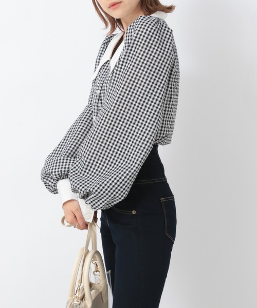 Heather（ヘザー）の「ハイショクギンガムチェックシャツ_934239