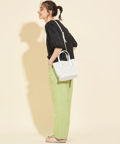 BEAUTY&YOUTH UNITED ARROWS（ビューティーアンドユースユナイテッドアローズ）の「BY∴ メッシュインポーチトートバッグ -3WAY-（トートバッグ・レディース・ブラック/シルバー/ライトブルー/ホワイト・FREE）」の16枚目の写真