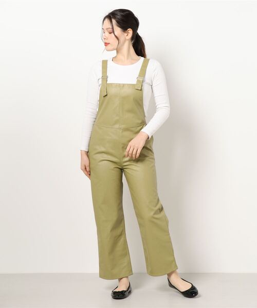 ビューティーアンドユース　フェイクレザー　サロペット　36 honey_days / UNITED ARROWS(ユナイテッドアローズ)の「UWMSC