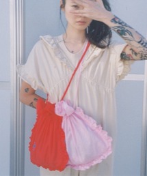HOLIDAY | RUFFLE POCHETTE (CIRCLE LOGO) ラッフルポシェット (サークルロゴ)(ショルダーバッグ)