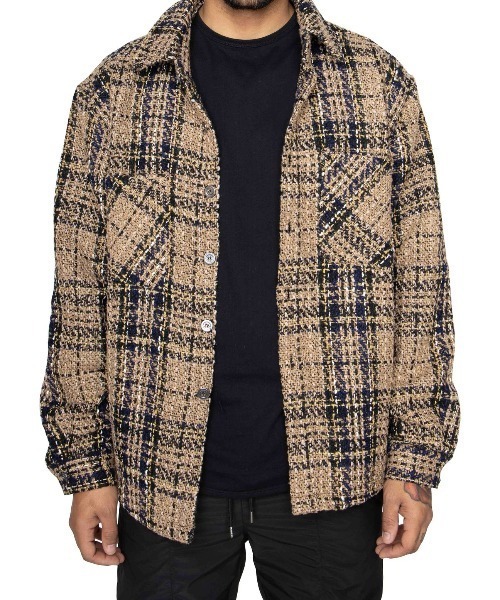 EPTM(エピトミ)の「『EPTM/エピトミ』HEAVY L/S SHIRTS /アメリカインポートブランド ヘビーウェイト フランネル ロングスリーブ 長袖シャツ(シャツ/ブラウス・メンズ・ブラウン/カーキ/ブルー/パープル/レッド・M/L)」の2枚目の写真