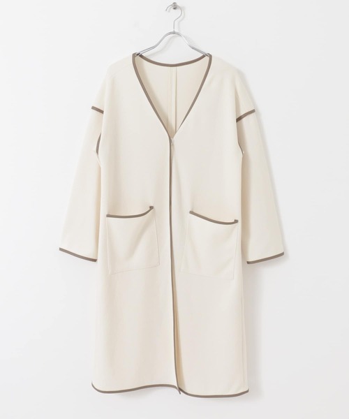 【hiropiro様】超美品！アーバンリサーチ FAbRICAブークレ コート URBAN RESEARCH（アーバンリサーチ）の「ブークレパイピング