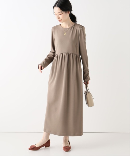 セール ドビージャージギャザーワンピース 手洗い可能 ワンピース La Totalite ラトータリテ のファッション通販 Zozotown