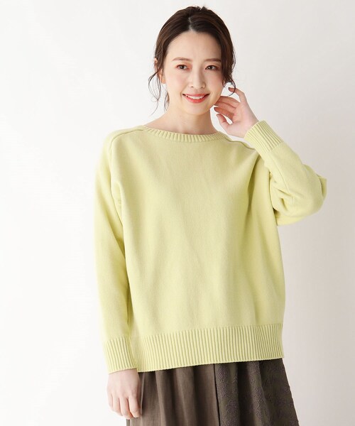 バックアイレットニットトップス ニット セーター トップス Smart Smart Pink スマートピンク のファッション