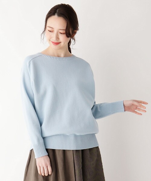 バックアイレットニットトップス ニット セーター トップス Smart Smart Pink スマートピンク のファッション