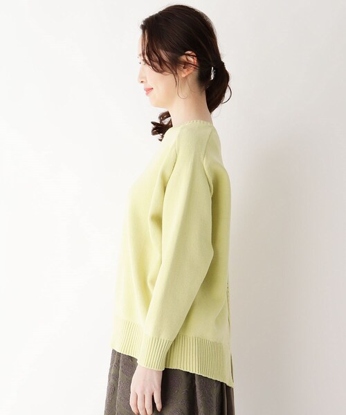 バックアイレットニットトップス ニット セーター トップス Smart Smart Pink スマートピンク のファッション