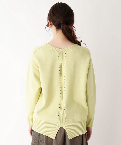 バックアイレットニットトップス ニット セーター トップス Smart Smart Pink スマートピンク のファッション