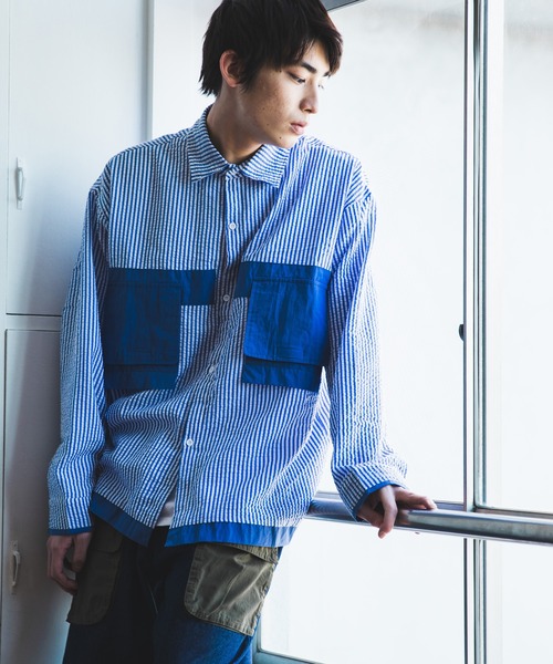 Rehacer Function Stripe Shirt Jacket ファンクション ストライプシャツ ジャケット シャツ ブラウス Rehacer レアセル のファッション通販 Zozotown Rehacer Function Stripe Shirt Jacket ファンクション ストライプシャツ ジャケット シャツ ブラウス Rehacer レアセル のファッション通販 Zozotown