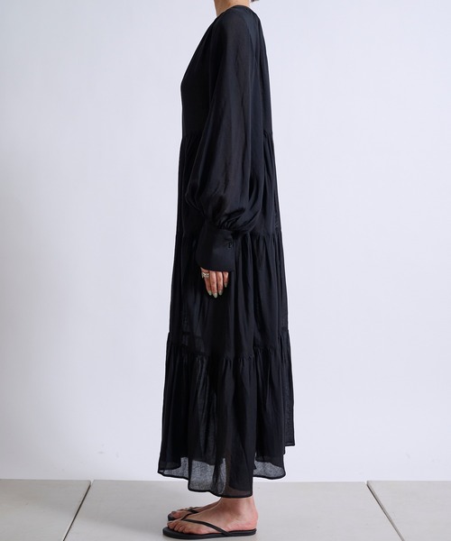 DouDou（ドゥドゥ）の「【WEB限定】前後2WAYマキシワンピース（ワンピース・レディース・ブラック/オフホワイト/ベージュ・FREE）」の16枚目の写真